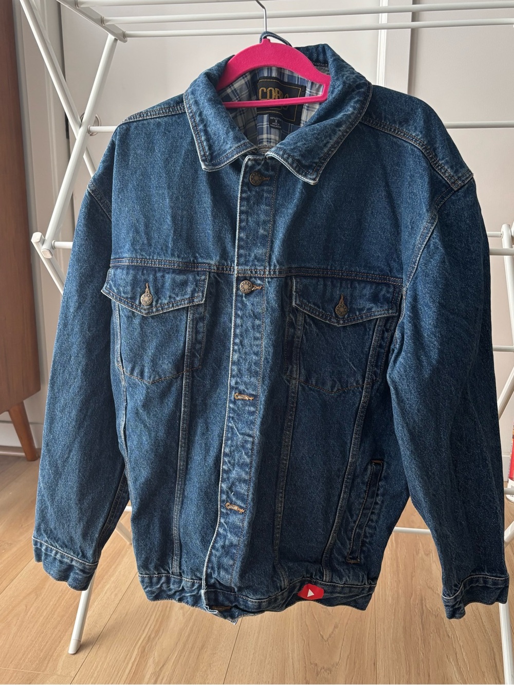YouTube Classic Oversized Denim Jacket